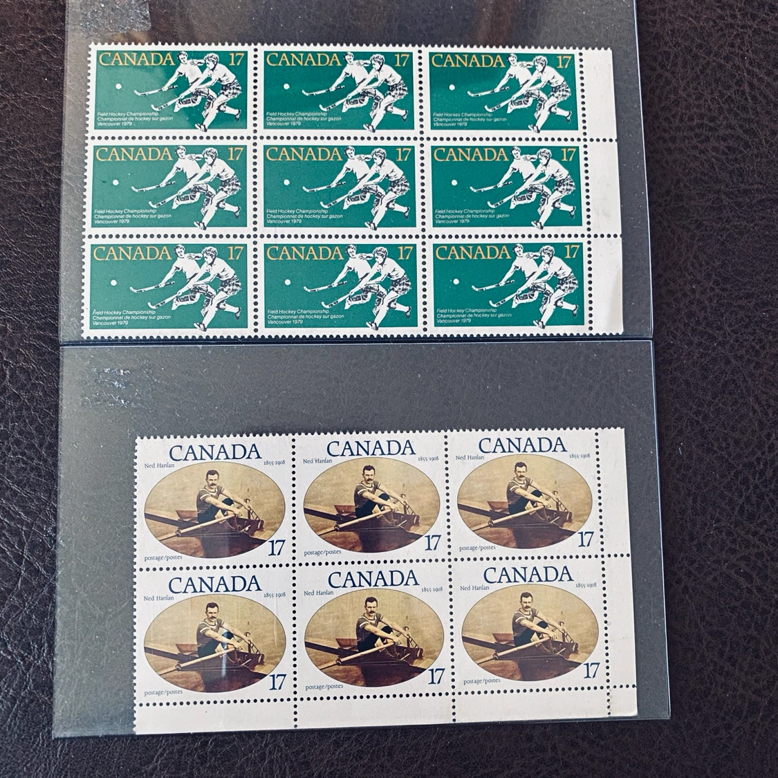 Collection of Vintage Canadian Postage Stamp Blocks - photo 3