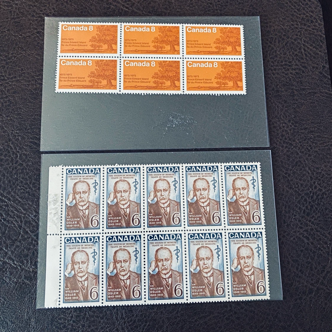Collection of Vintage Canadian Postage Stamp Blocks - photo 4