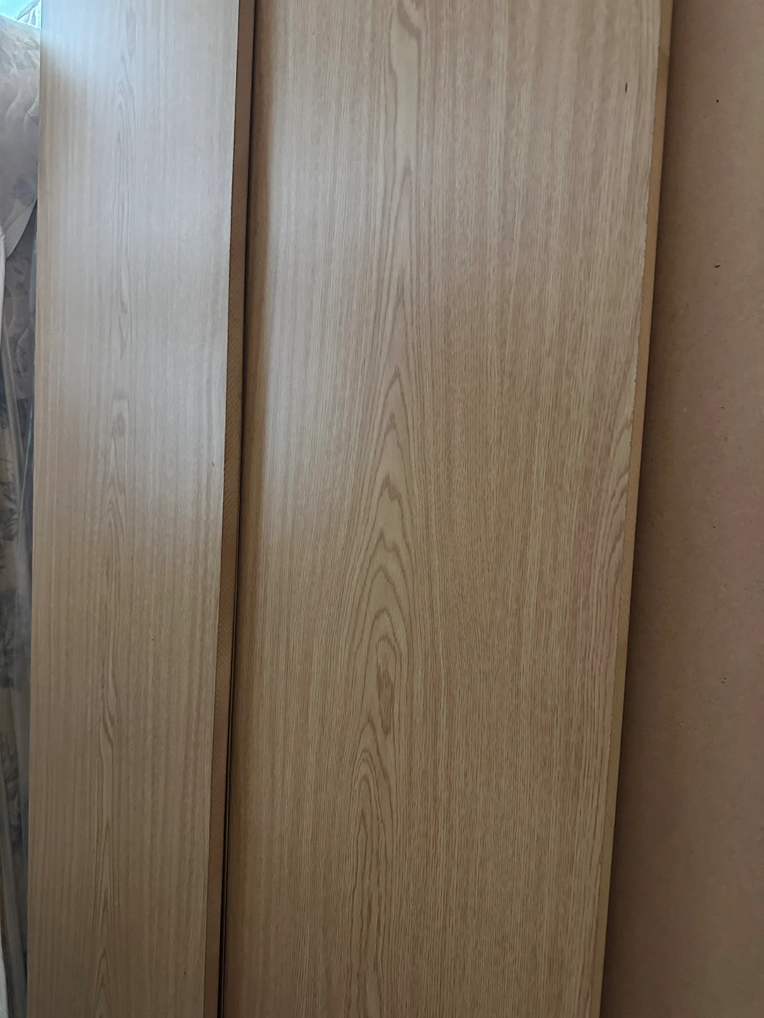 California King Bed Frame & Mattress – Light Oak Finish - photo 3