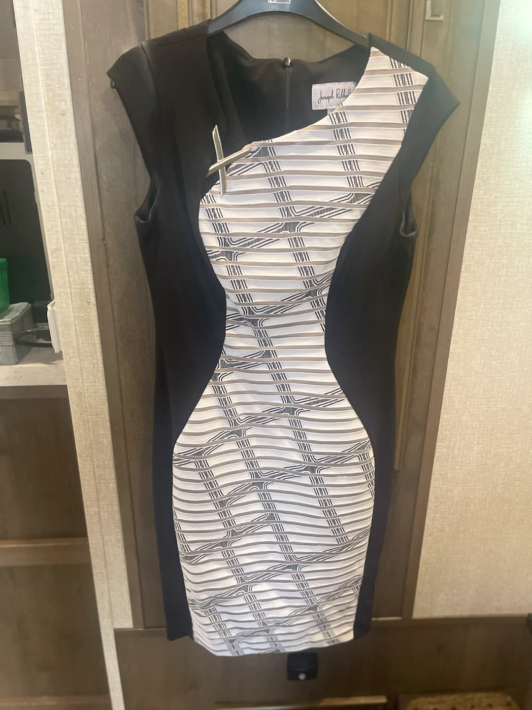 Joseph Ribkoff Black and White Dress Size 8