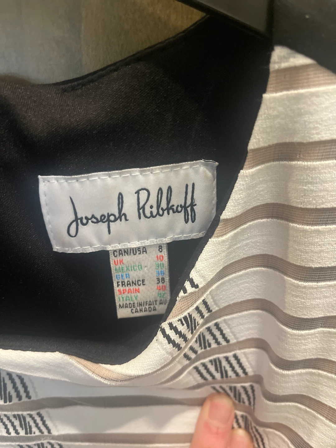 Joseph Ribkoff Black and White Dress Size 8 - photo 2