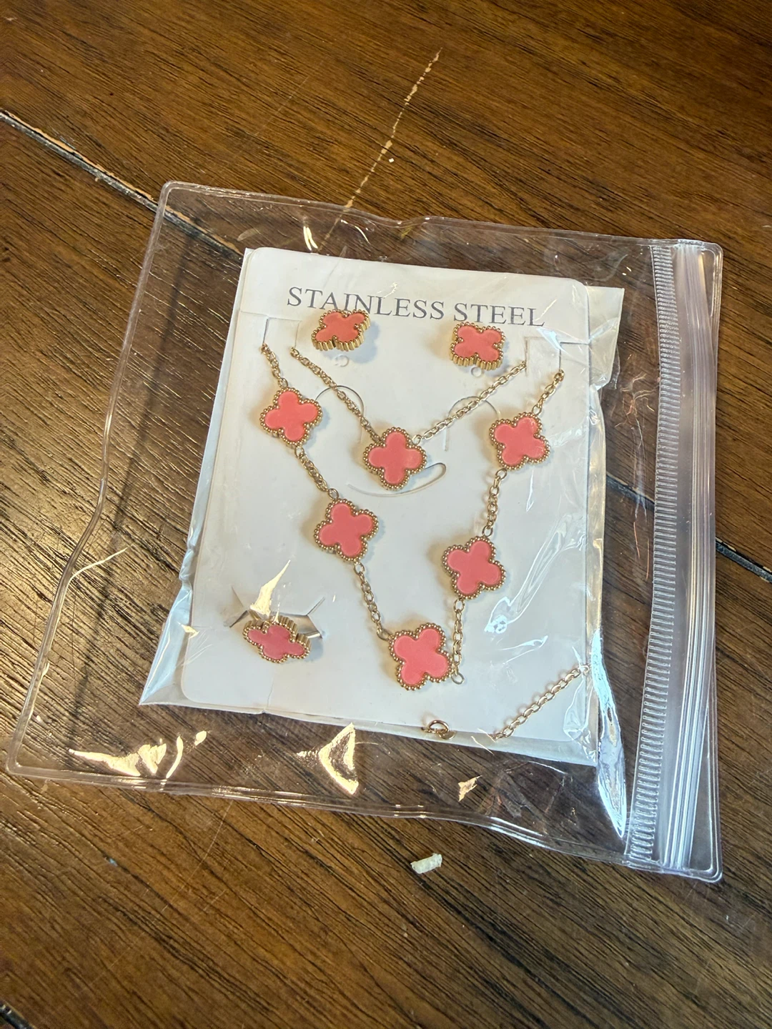 Pink Clover Jewellery Set - photo 3