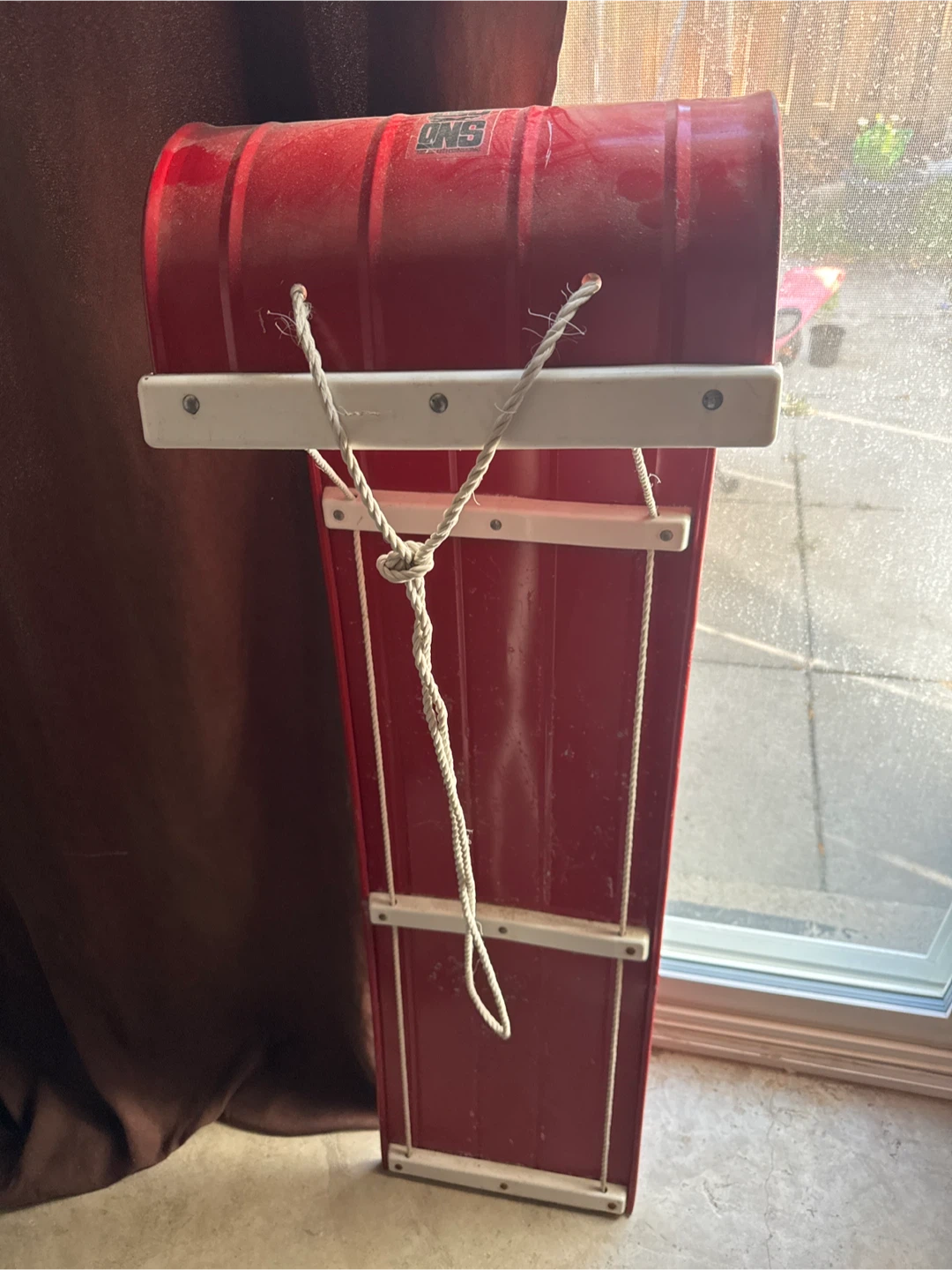 Sno-Cat Vintage Red Toboggan