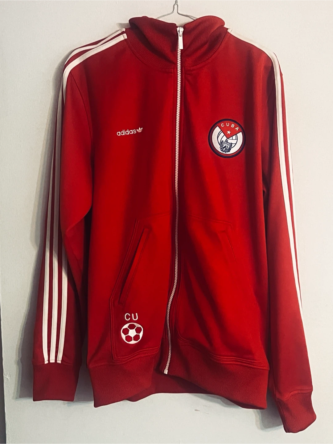 Adidas Cuba Track Jacket Red