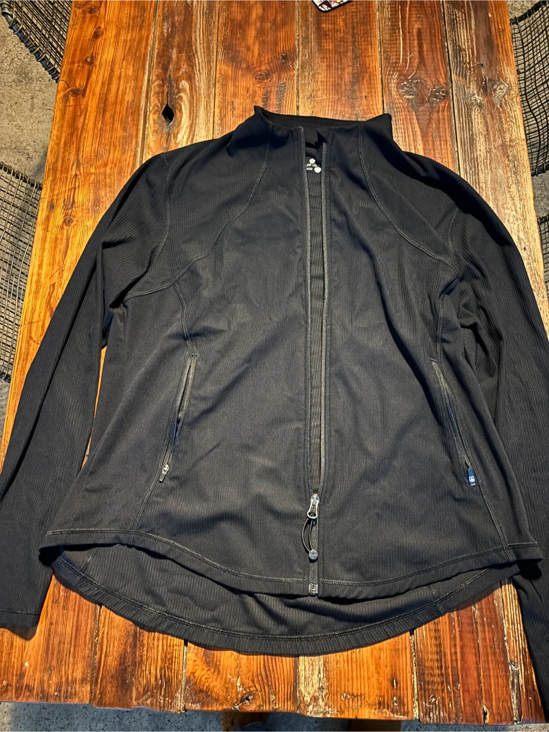 Tuff Veda Black Zip-Up Jacket - ladies XL