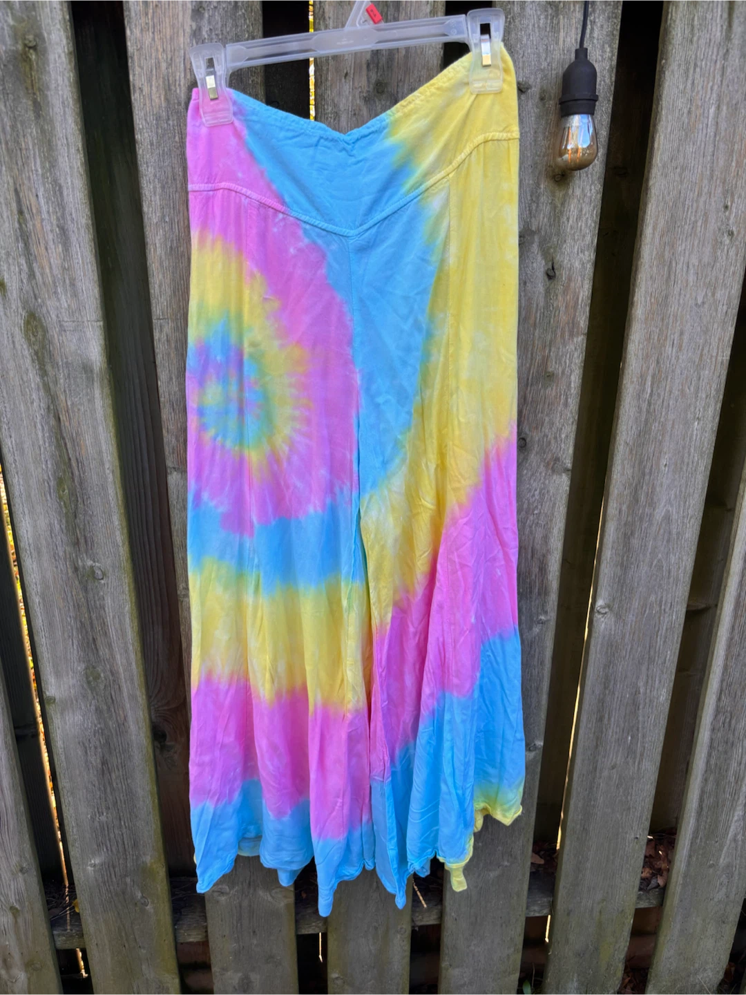 Tie-Dye Wide Leg Flowy Pants szM - photo 4