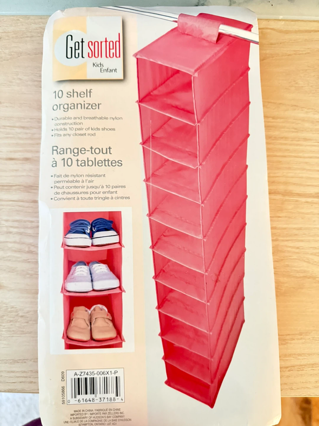 Get Sorted Kids 10 Shelf Organizer