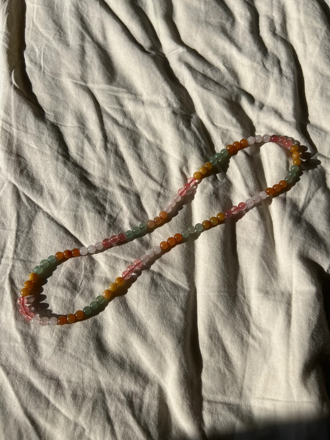 6mm natural Yanyuan agate multi-loop bracelet/necklace - photo 2