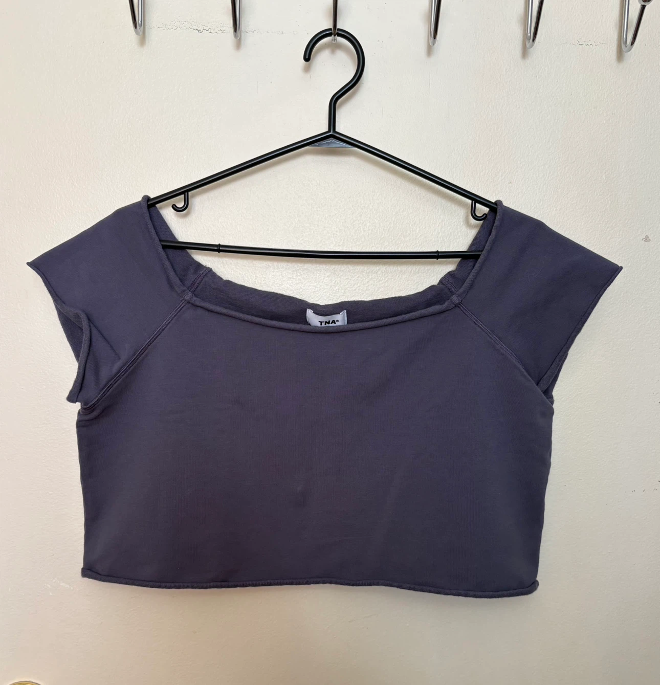 TNA Cropped Top-Charcoal gray-Medium