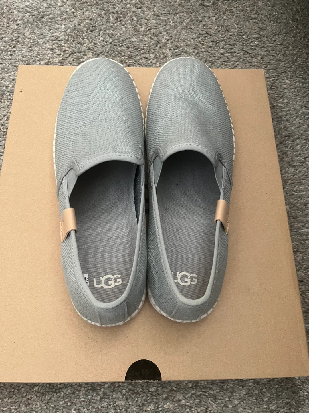 UGG Women's Luciah Slip-On Sneaker in the cobble gray colorway. - photo 3
