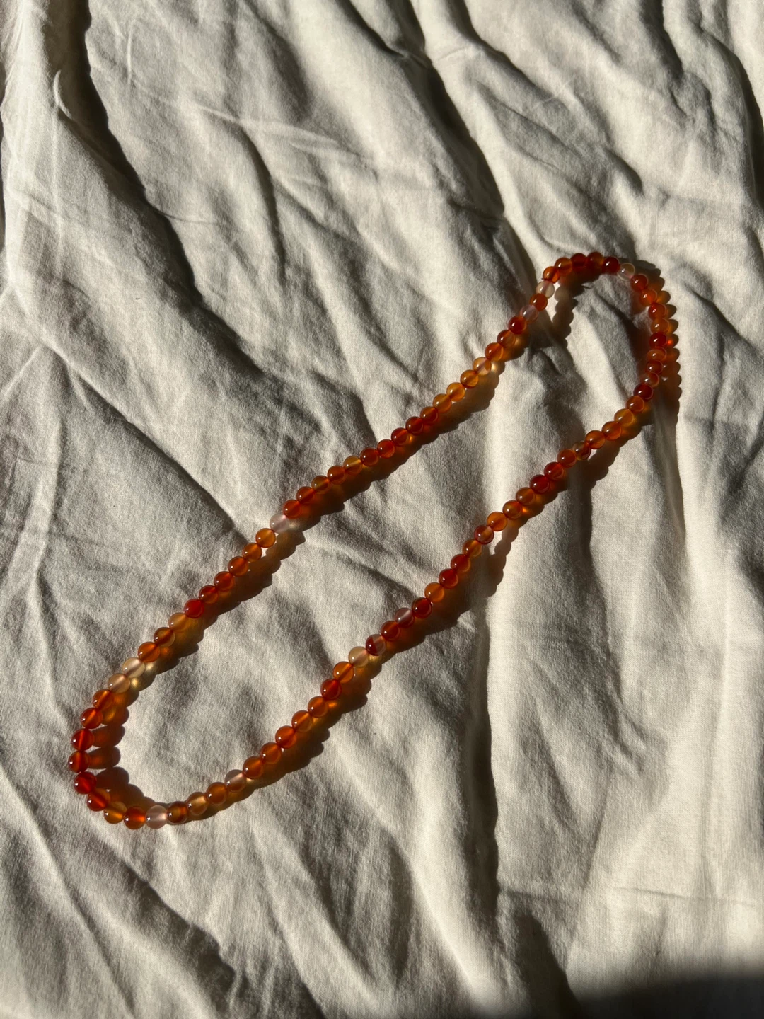 6mm natural red agate multi-pattern bracelet/necklace - photo 2