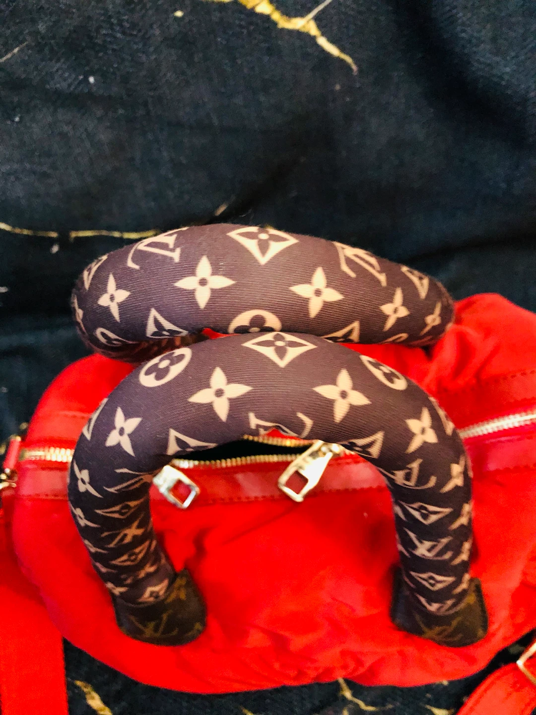 Red  Nylon Shoulder Bag - photo 2