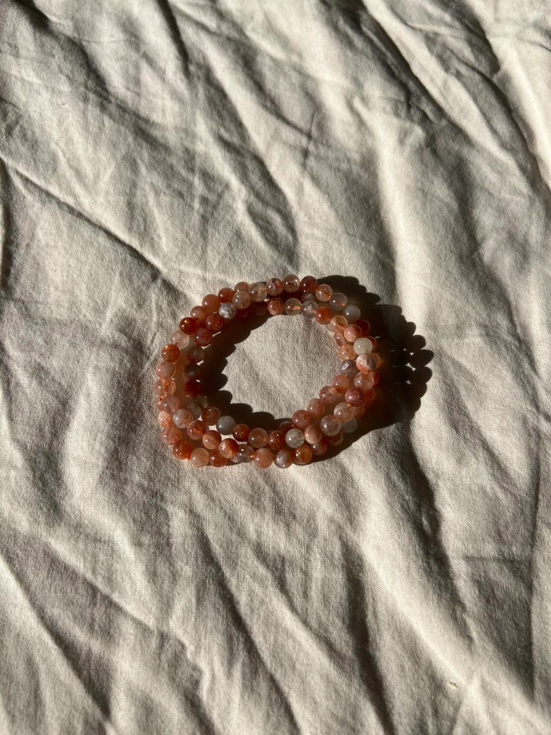 6mm natural Arusha crystal multi-loop bracelet/necklace