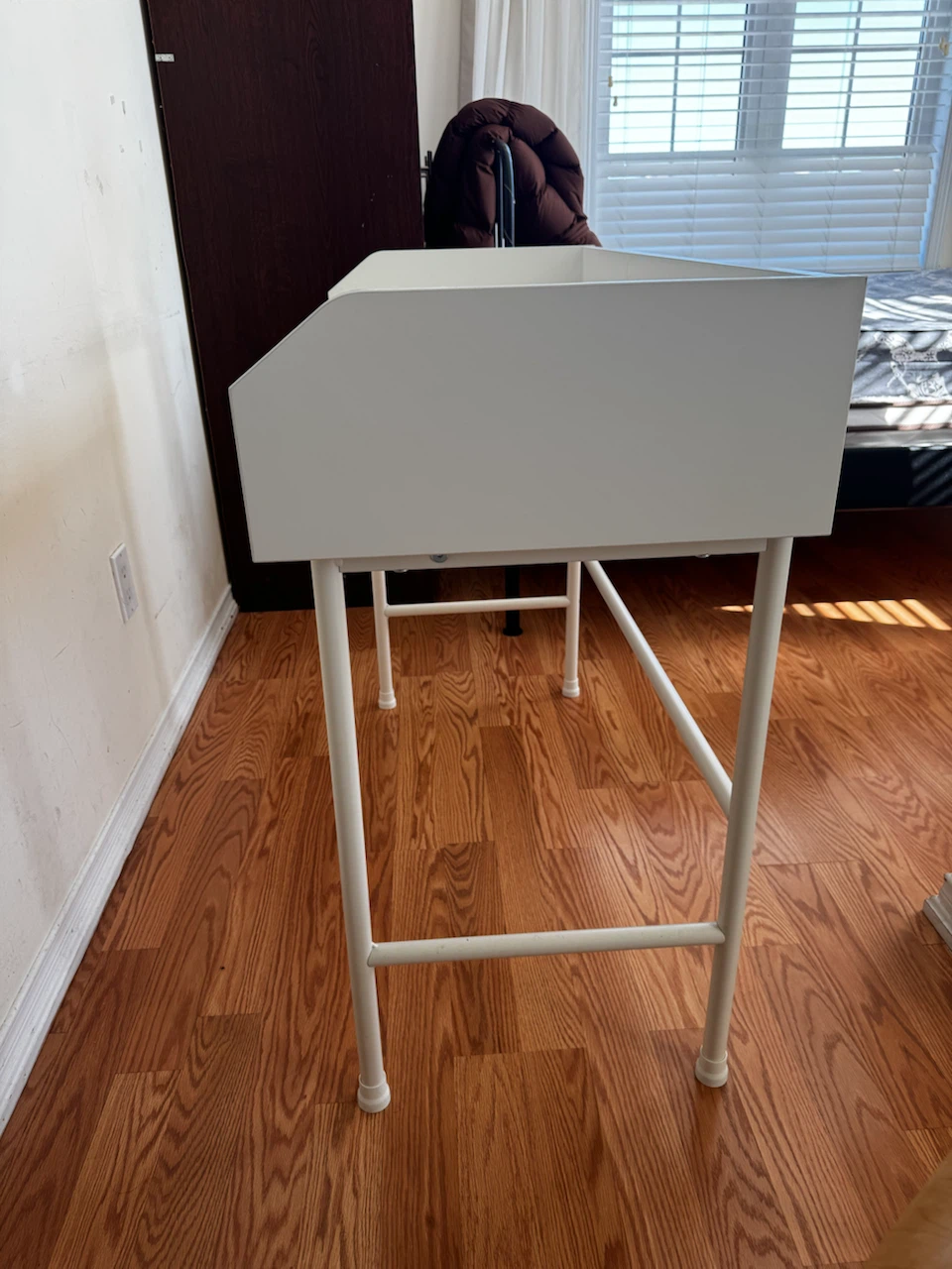 Title: IKEA White Study Desk with Drawer & Storage - photo 2