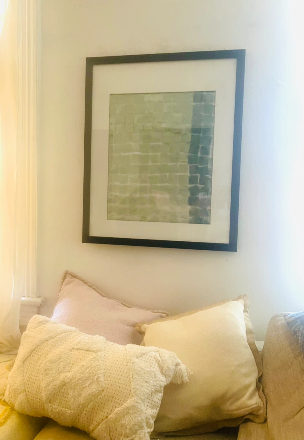 Framed Organza Silk Ombre Wall Art - photo 3