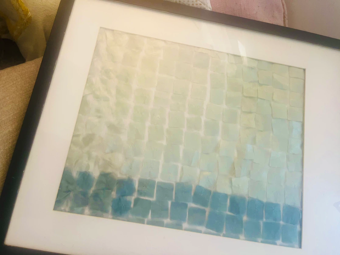 Framed Organza Silk Ombre Wall Art - photo 4