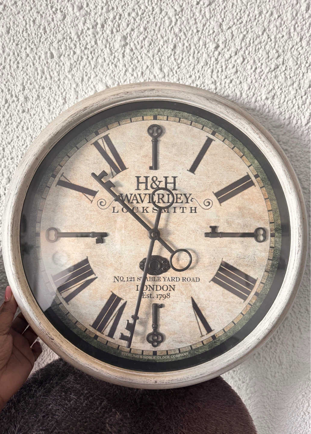 Sterling & Noble H&H Waverley Wall Clock