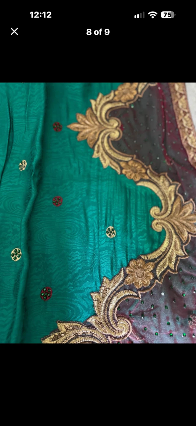 Traditional Indian Sari Set with Blouse - photo 2