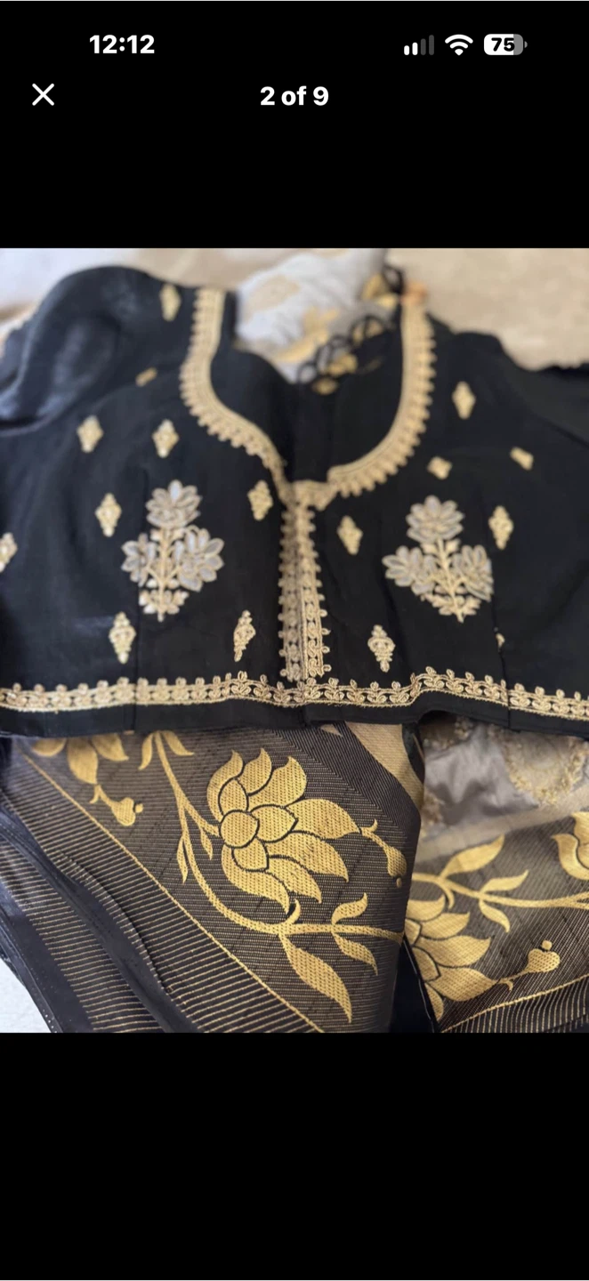 Traditional Indian Sari Set with Blouse - photo 5