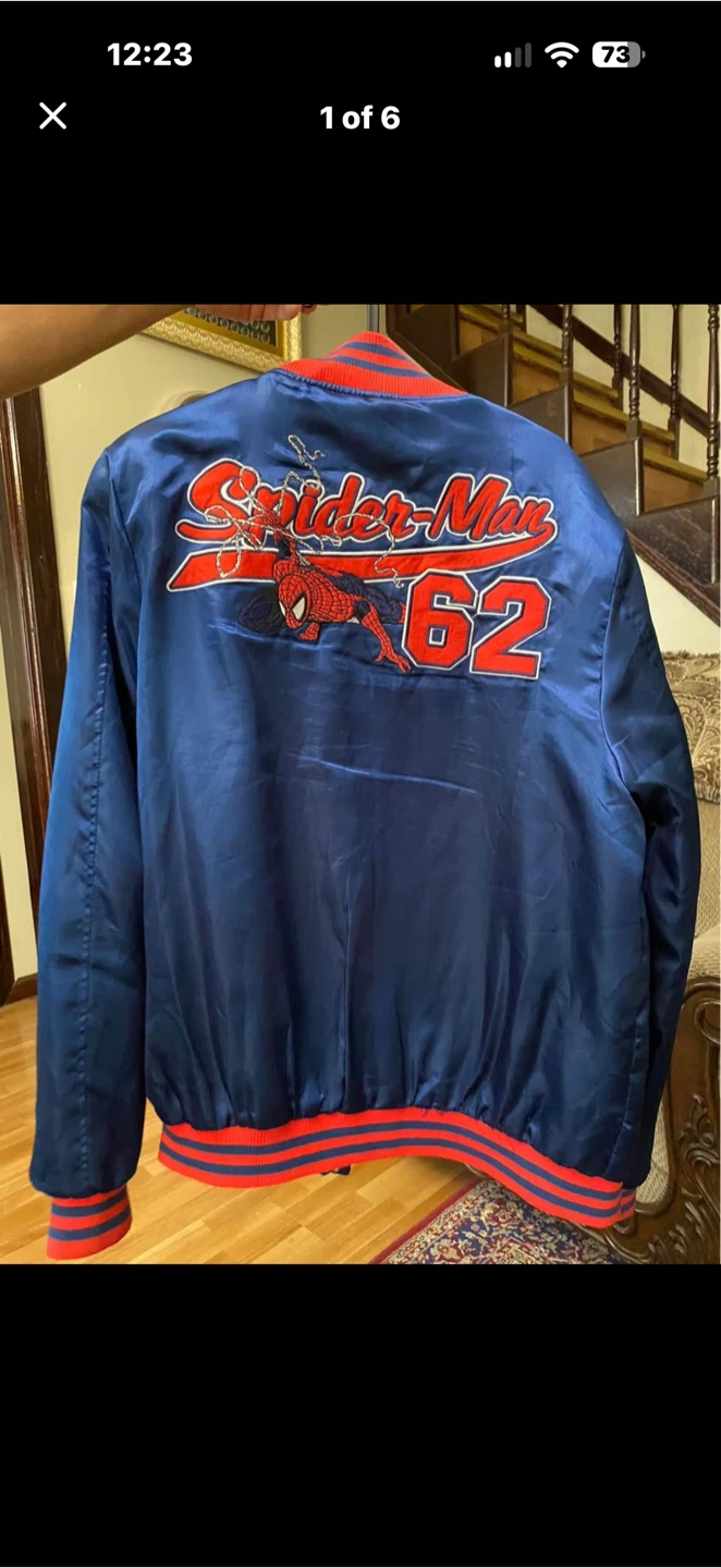 Spider-Man Satin Varsity Jacket