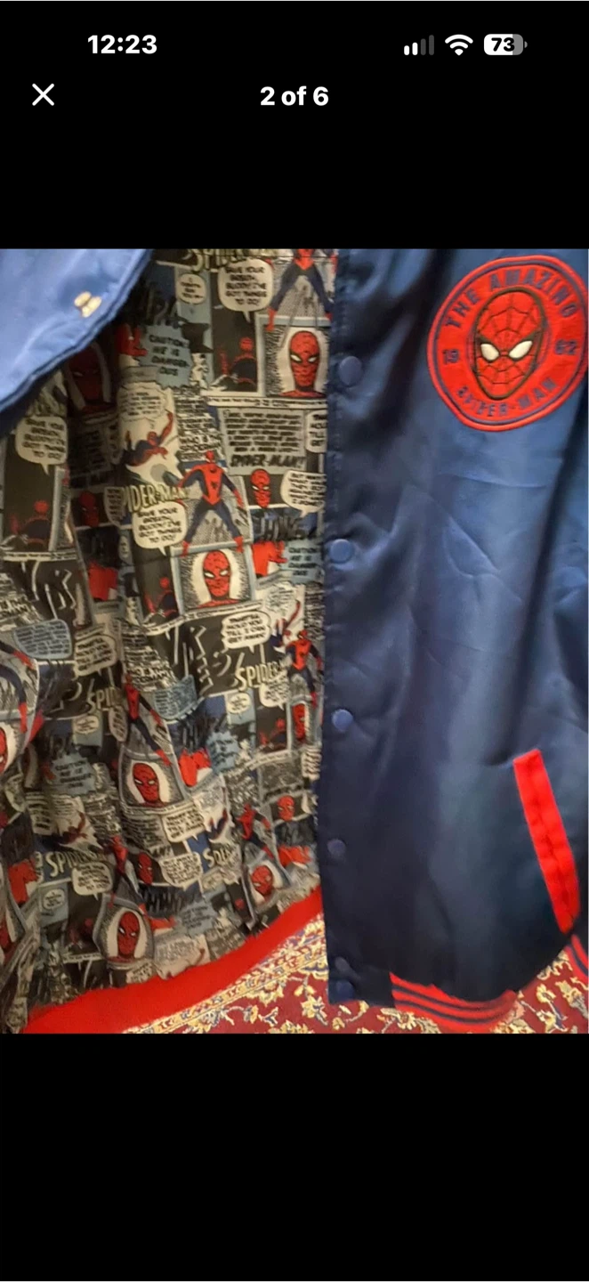 Spider-Man Satin Varsity Jacket - photo 2