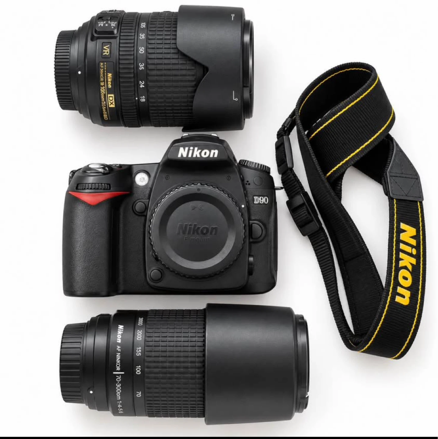 Nikon D90 DSLR Camera Kit + Telephoto Lens