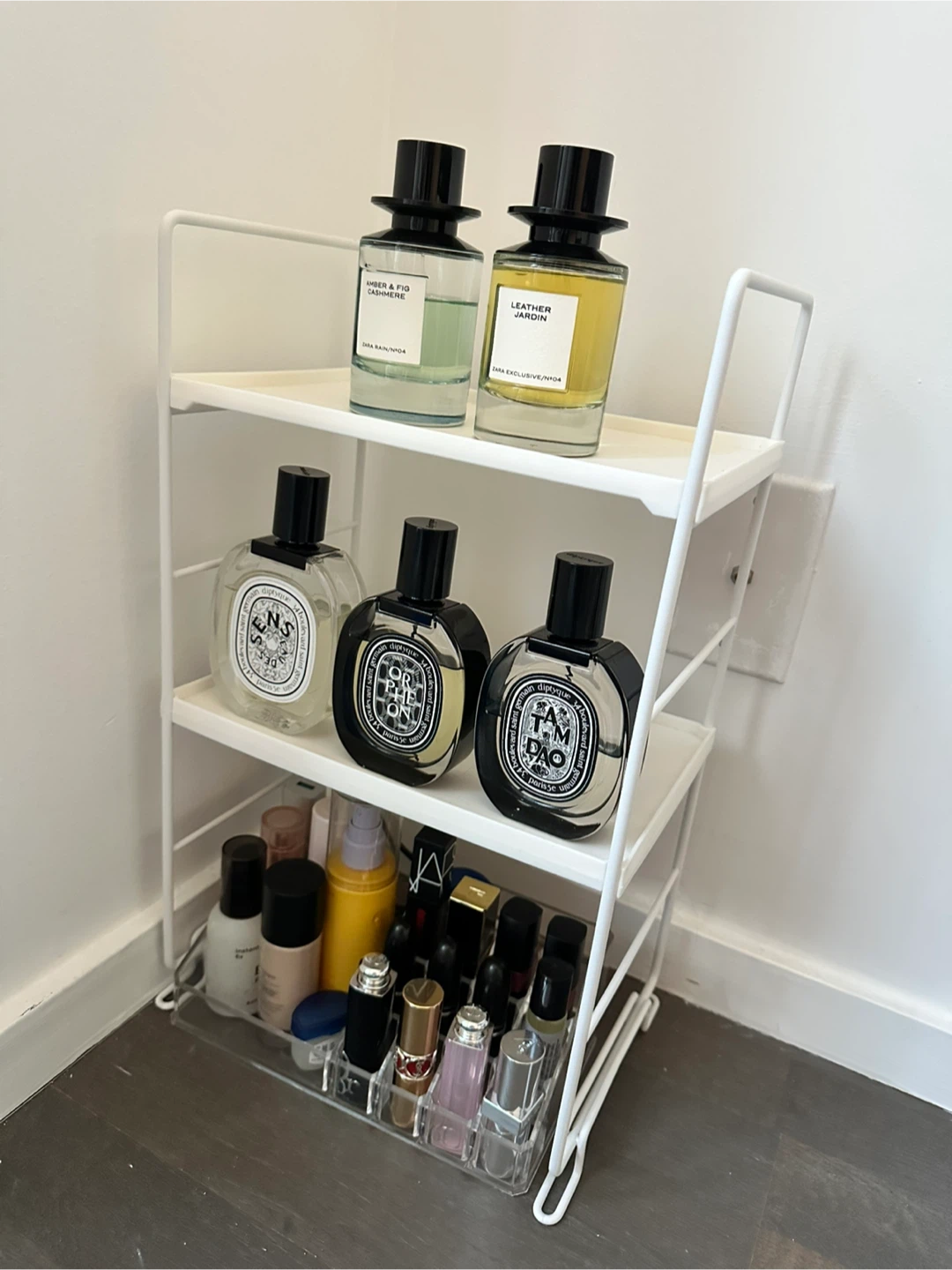 White 2-Tier Wire Countertop Organizer
