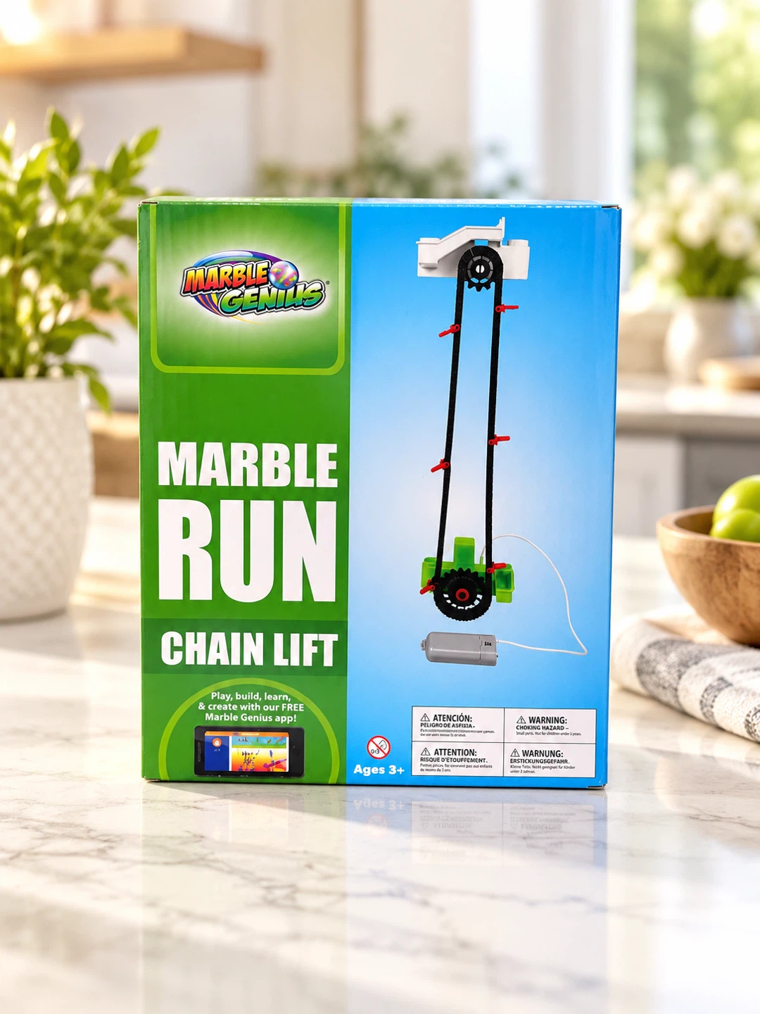 MARBLE GENIUS AUTOMATIC CHAIN LIFT MOTORIZED MARBLE RUN