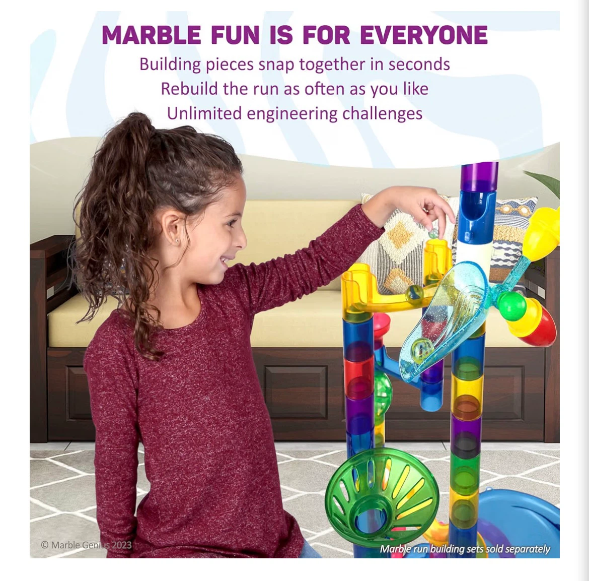 MARBLE GENIUS AUTOMATIC CHAIN LIFT MOTORIZED MARBLE RUN - photo 4