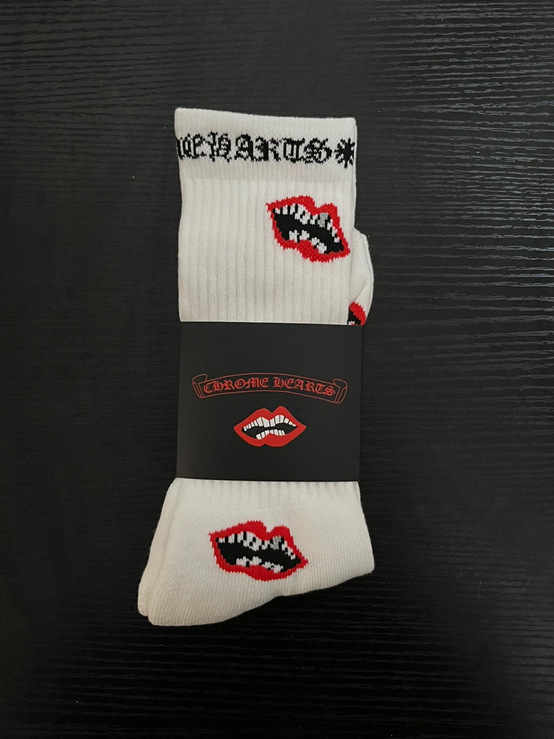 Chrome Hearts Lip Print Socks