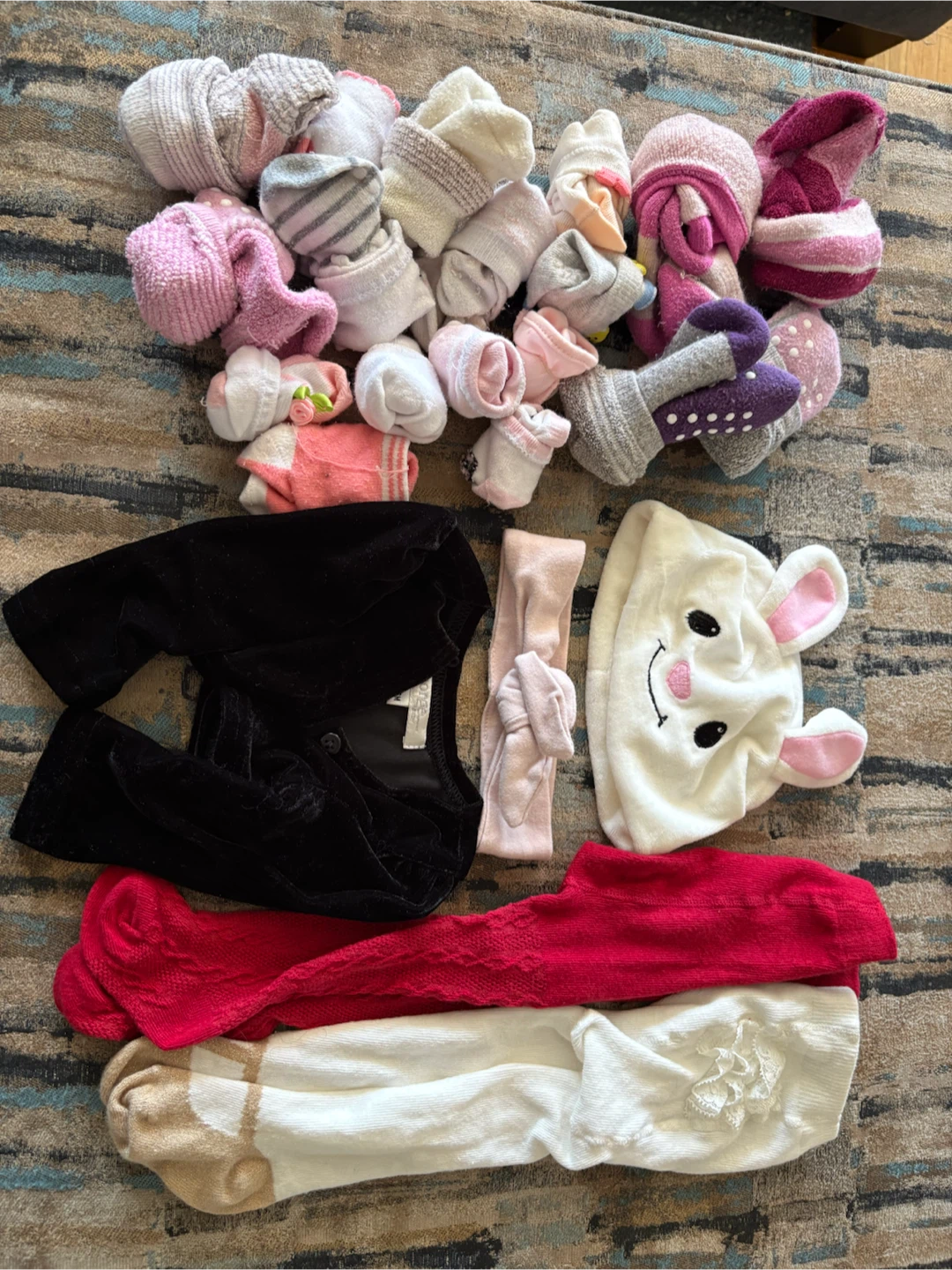 Baby Girl Clothing and Sock Bundle