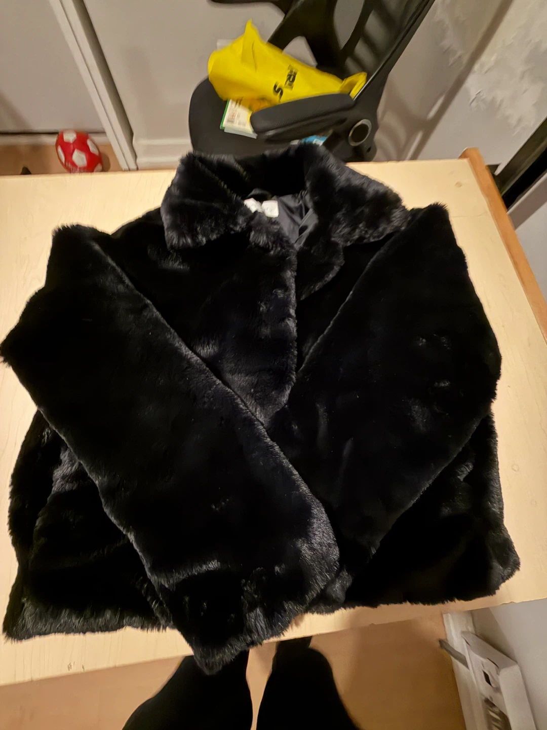 Black Faux Fur Jacket