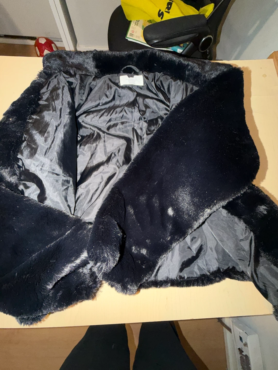 Black Faux Fur Jacket - photo 2