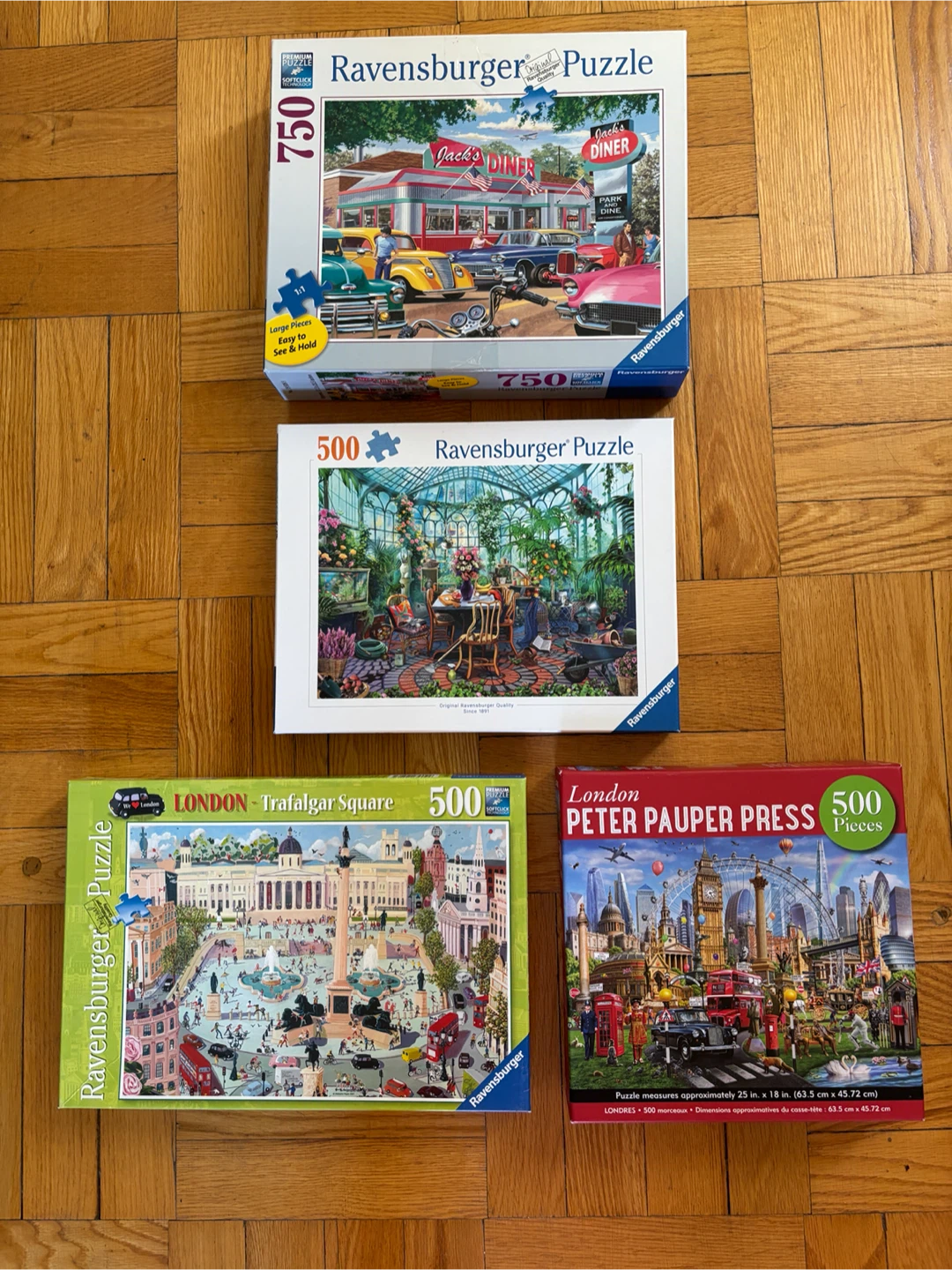 Lot of 4 Jigsaw Puzzles