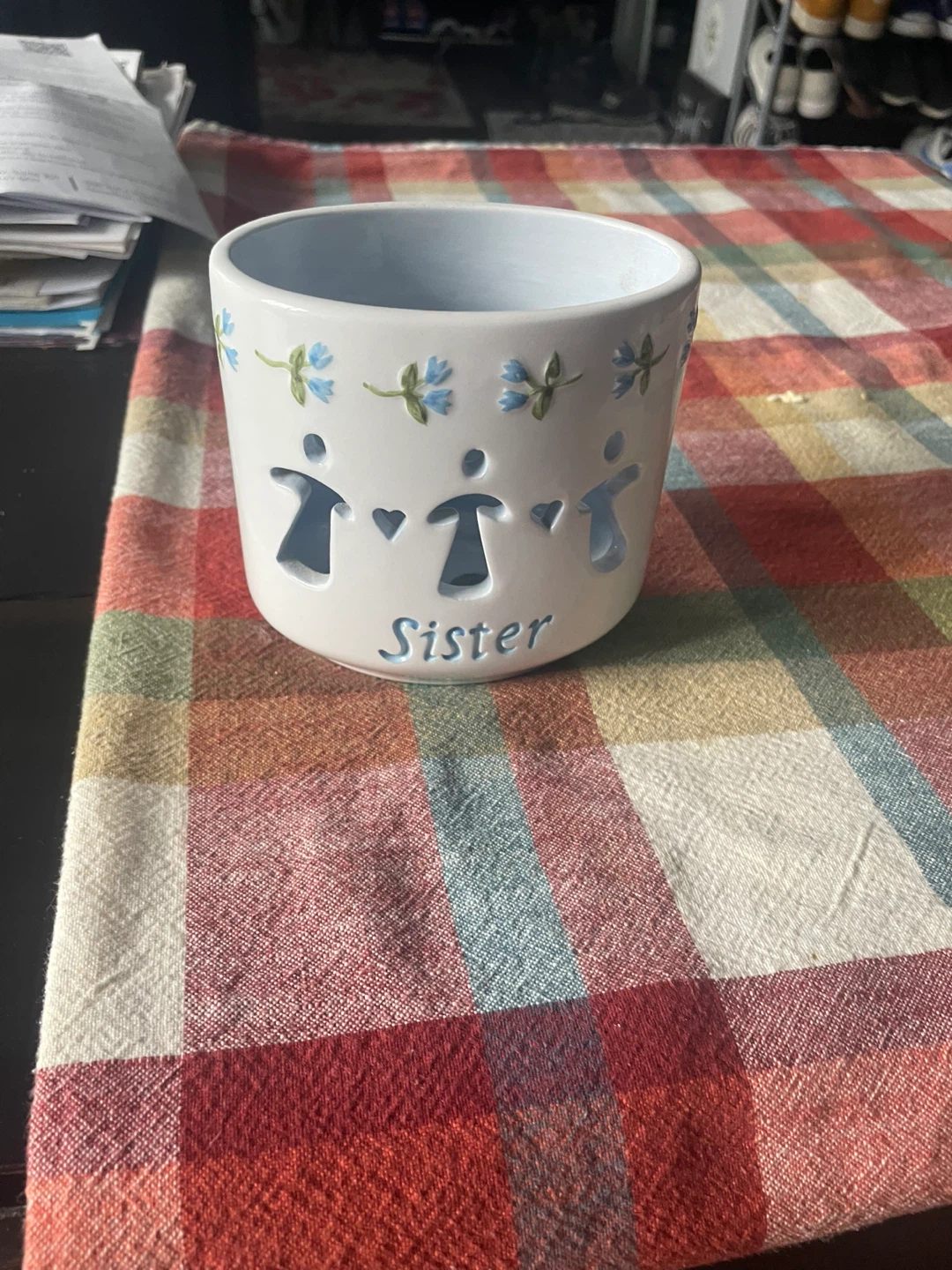 Sister Ceramic candle holder