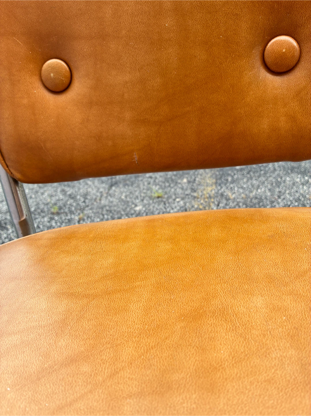 Vintage Mid-Century Modern Vinyl Dining Chair - photo 4