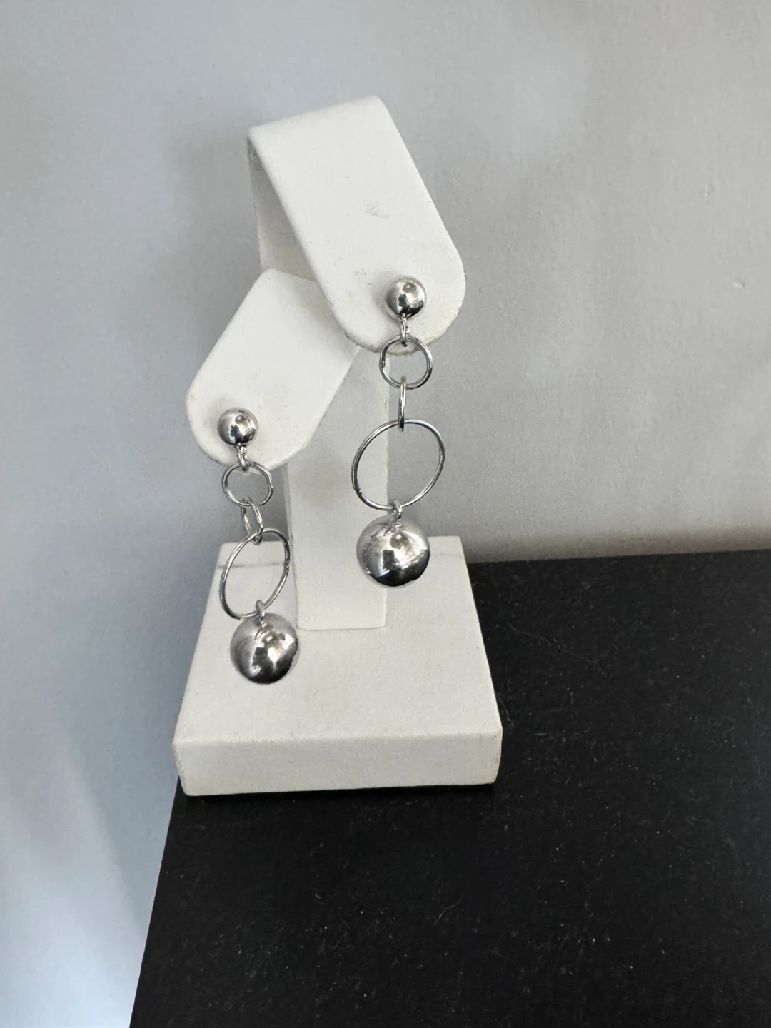 Earrings Sterling Silver Rhodium Plated
