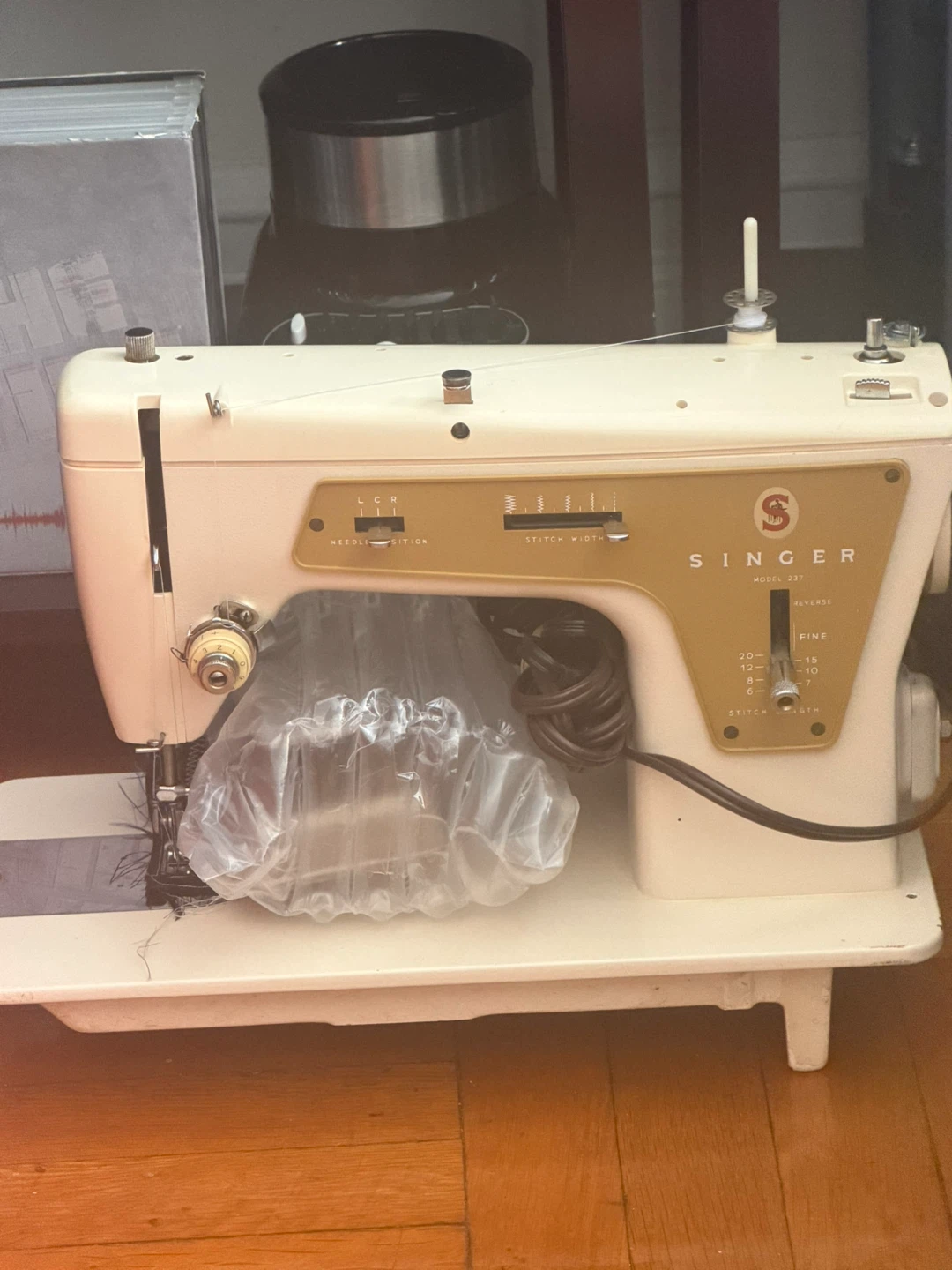 Vintage Singer Model 237 Sewing Machine