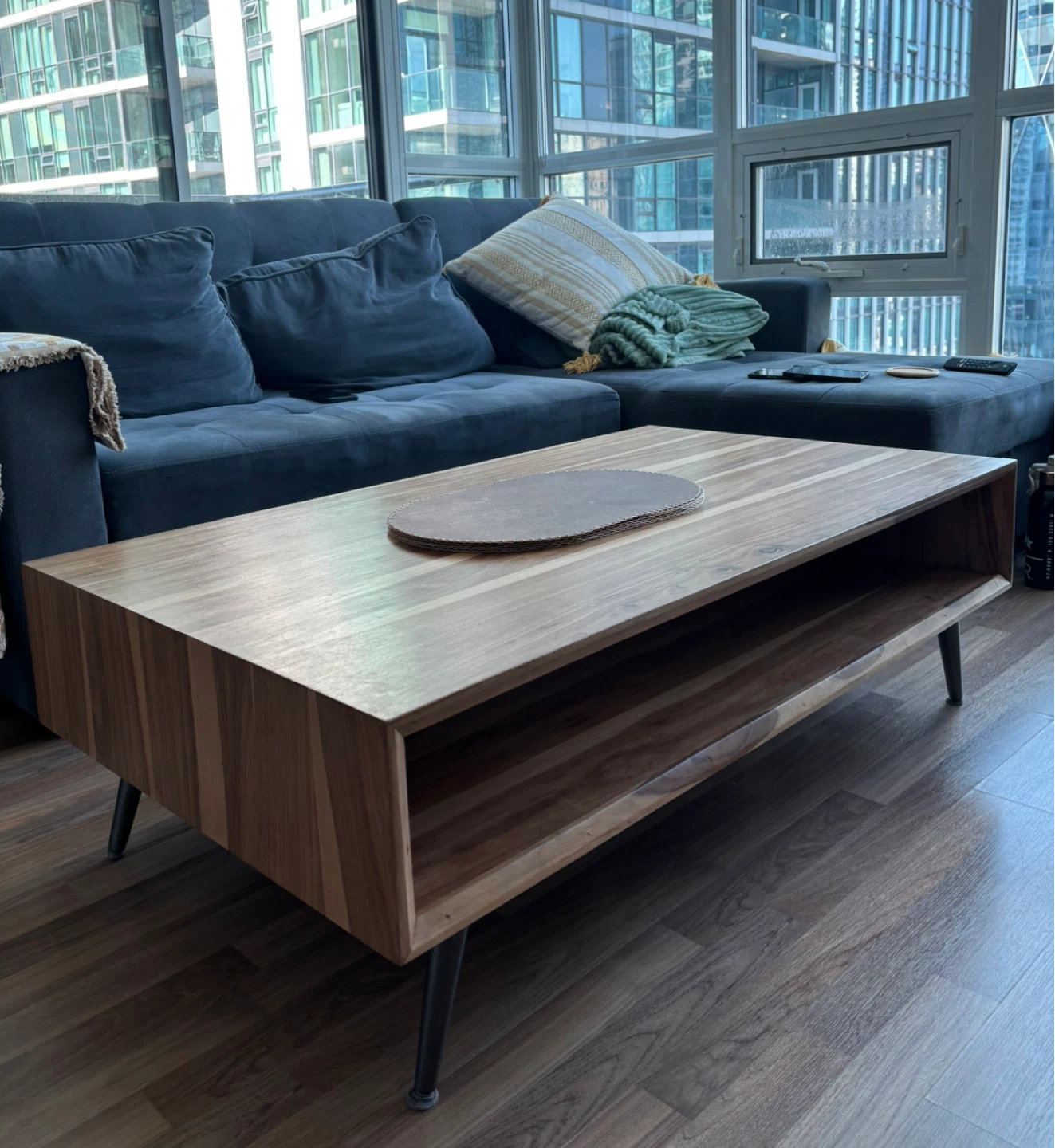 STRUCTUBE Rosewood Modern Coffee Table