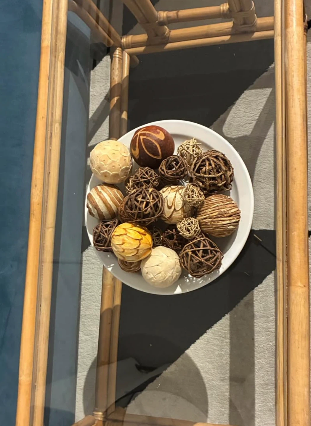 Decorative Wicker and Wood Decorative Balls - photo 3