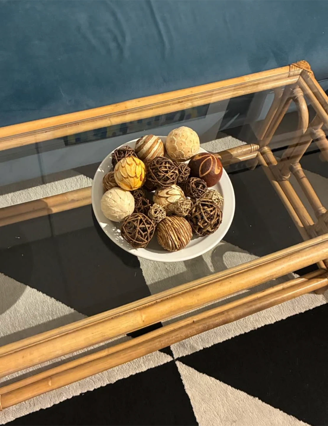 Decorative Wicker and Wood Decorative Balls - photo 4