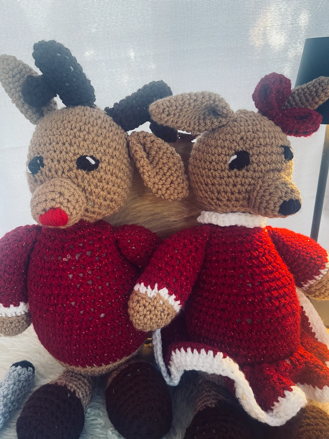 Set of 5 Handmade Christmas Crochet Plush Toys - photo 2