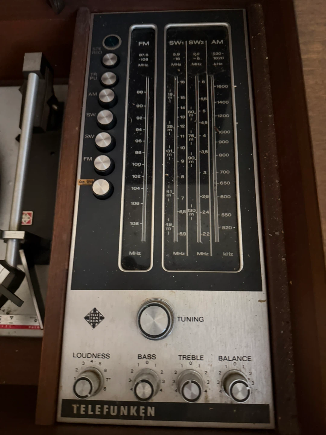 Telefunken Vintage Console Record Player and Radio - photo 2