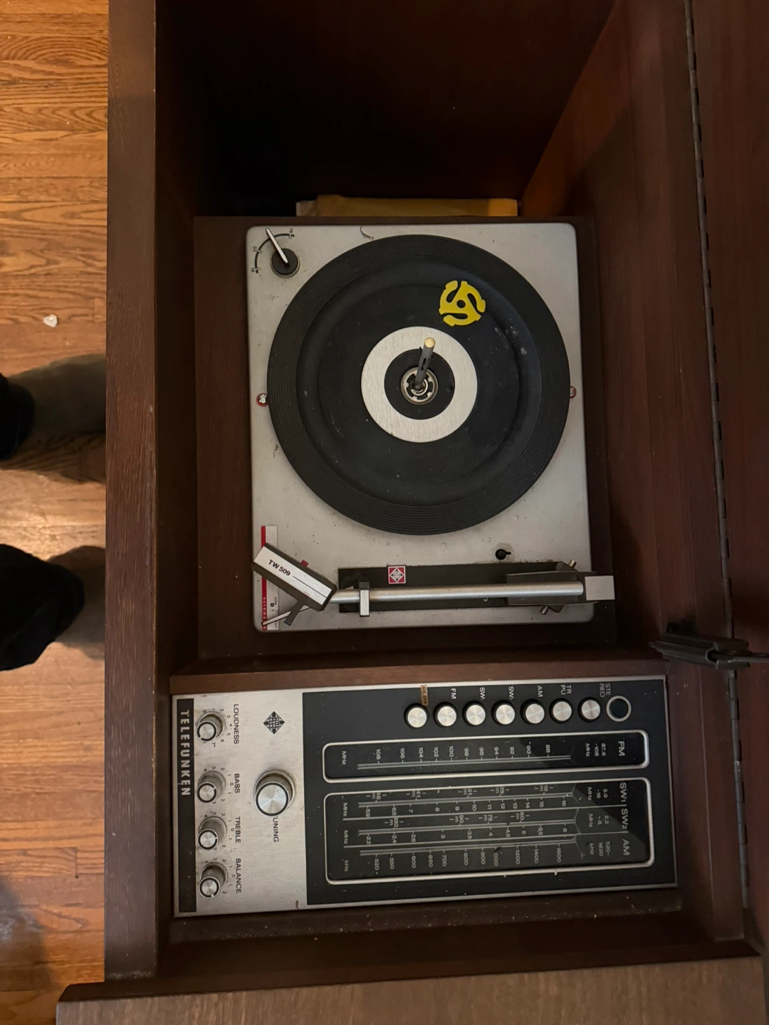 Telefunken Vintage Console Record Player and Radio - photo 3