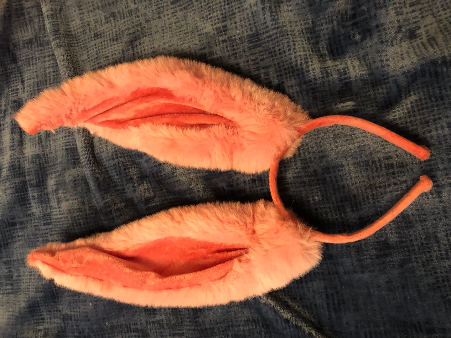 Pink Faux Fur Bunny Ear Headband