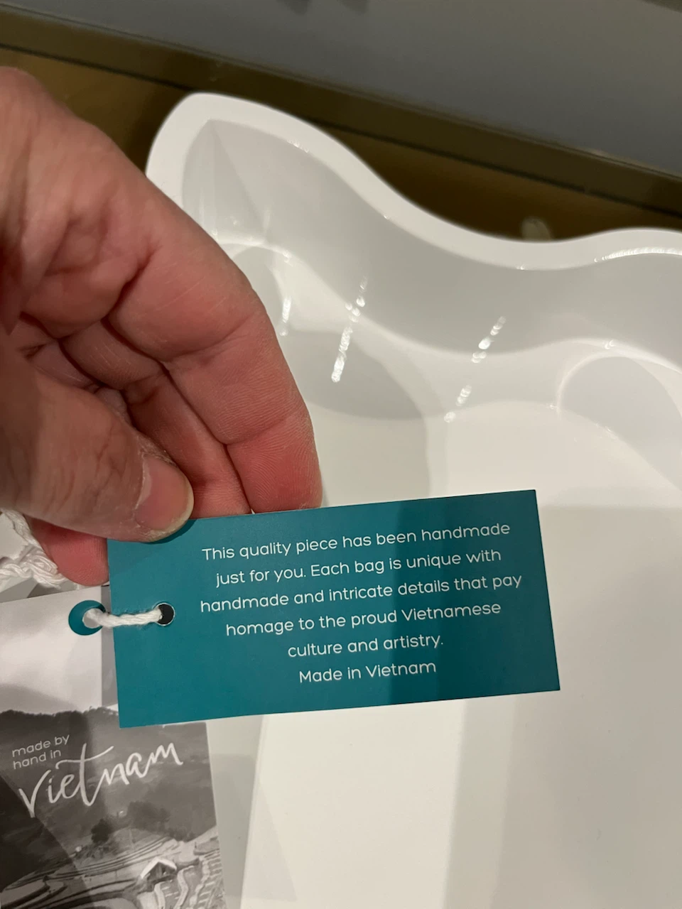 Handicraft White Wavy Serving Tray - photo 4