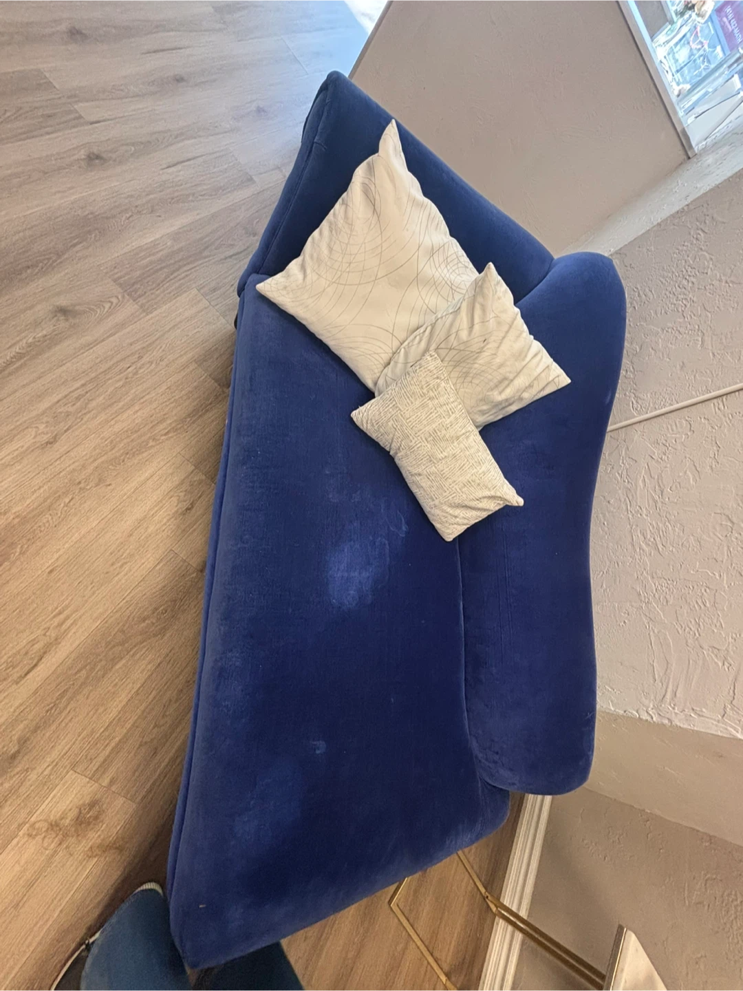 Blue Velvet Loveseat