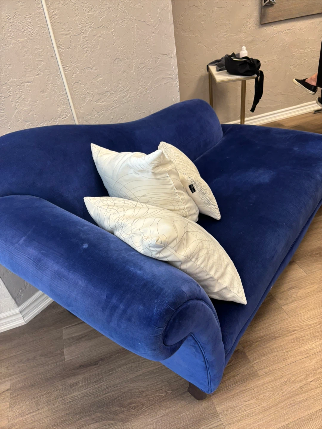 Blue Velvet Loveseat - photo 2