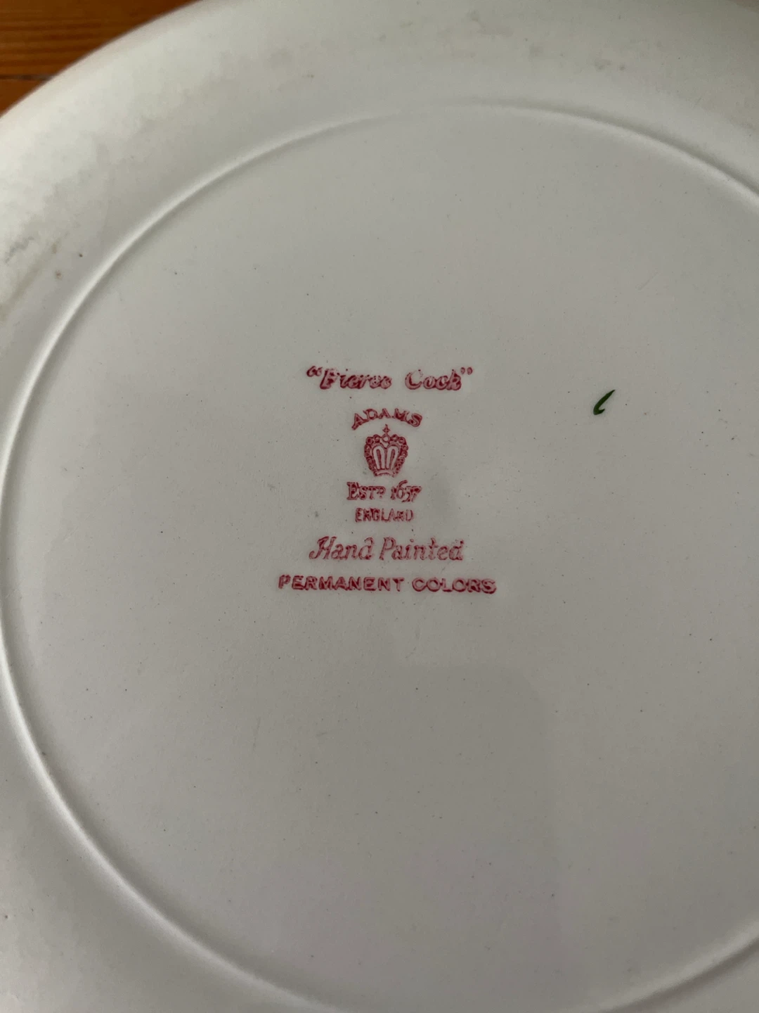 Adams England Fierce Cock Plate - photo 2