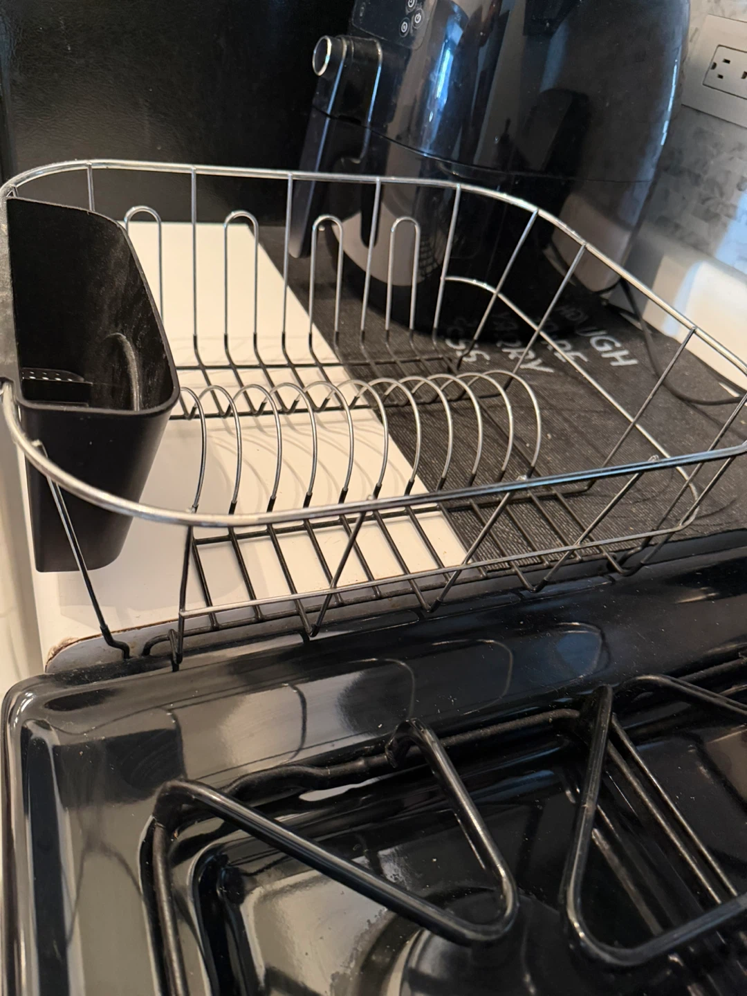 Chrome and Black Dish Drying Rack - photo 2